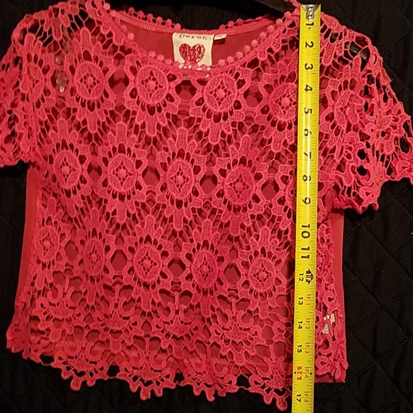 ☀️Derek heart lace floral top - Picture 3 of 4